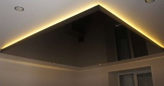 Натяжной потолок с подсветкой Североуральск, цена от 2156 руб.